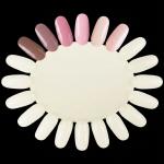 10 Palettes Display Board for Nail Art Design Pattern Practice and Swatch Nail Polish Color(White).