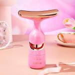 Premium 5-in-1 Facial & Neck. Electric Face Massager(Pink)