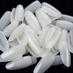 Premium White Fake Nails Set of 100 with 2 Nail Glue.