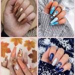 Premium White Fake Nails Set of 100 with 2 Nail Glue.
