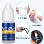Premium White Fake Nails Set of 100 with 2 Nail Glue.