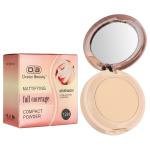 OCEAN BEAUTY Full Coverage Compact Powder shade 105 Natural Makeup 1 Pcs