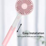 Premium Portable And Rechargeable Mini Hand Fan (Pack of 1) Pink.