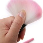 24Pcs Edition Makeup Brush Set , Wooden Handle with Leather Case  (Pack of 24).Pink