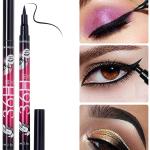 Black Waterproof Liquid Eyeliner Make Up Beauty Long-lasting Eye Liner Pencil Pack of 6
