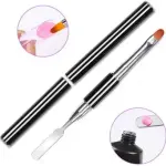 Dual-Ended 2in1 Poly gel Acrylic Nail Art Brush & Picker, Nail extension Brushes ( Pack of 1)
