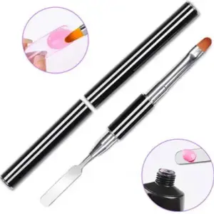 Dual-Ended 2in1 Poly gel Acrylic Nail Art Brush & Picker, Nail extension Brushes ( Pack of 1)