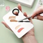 Stainless Steel Mixing Makeup Plate Tool. (Pack of 1)