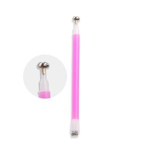 3D CAT EYES NAIL ART MAGNET TOOL SET WITH DOUBLE HEAD FLOWER DESIGN NAIL MAGNET PENS  (PACK OF 2)