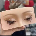Silicone Eye Makeup Practice Board Face Makeup Practicing (Pack of 1)