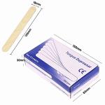 100 Pcs Wooden Tongue Depressors for doctor Waxing Stick Wooden Hair Removal Stick .