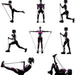 Double Toning Resistance Tube Heavy Quality Exercise Band For Stretching, Full Body Workout(Black ) 1 Piece.