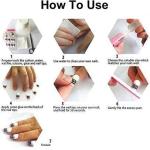 5 Pcs Nail Glue For Artificial Nail Waterproof Nail Adhesive Bottle (White)