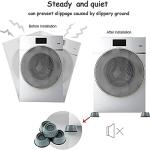 Anti Vibration Pad with Suction Cup Feet, Fridge Washing Machine Feet Pads (Pack of 4).