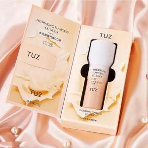 Mushroom Cream Stick With Soft Puff Hydrating Flawless Full Coverage Foundation 25g