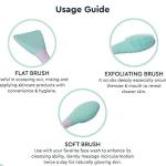 Silicone Face Scrubber Exfoliating Brush Face Mask Applicator  (Pack of 1)Multicolor.