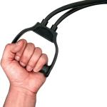 Double Toning Resistance Tube Heavy Quality Exercise Band For Stretching, Full Body Workout(Black ) 1 Piece.