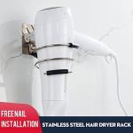 Hair Dryer Holder Rack Blower Organizer Shelf Stainless Steel Stand Storage for Bathroom Barber Hairdryer Holder