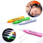 Ear Cleaning Tool Q-tip with Flashlight and Three Accessories ( Pack of 1)
