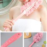 Back Scrubber for Shower, Long Handle Bath Sponge Shower Brush with Hand loofah Multicolour  (Pack of 1).