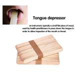 100 Pcs Wooden Tongue Depressors for doctor Waxing Stick Wooden Hair Removal Stick .