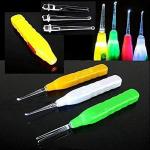 Ear Cleaning Tool Q-tip with Flashlight and Three Accessories ( Pack of 1)