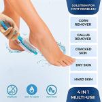 4 In 1 Foot Pedicure Brush Foot File (Multicolor)