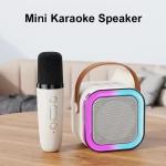 Wireless Mics Portable Bluetooth Speaker & Dynamic Lights Birthday Gift for Girls, Boys
