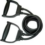 Double Toning Resistance Tube Heavy Quality Exercise Band For Stretching, Full Body Workout(Black ) 1 Piece.