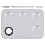 Stainless Steel Mixing Makeup Plate Tool. (Pack of 1)