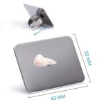 Stainless Steel, Make Up Tools Mini Mixing Tray with Finger Ring, Makeup Paint Palette,(Pack of  1).