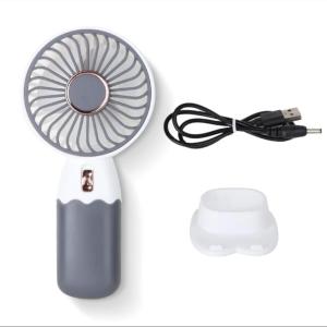 Mini Rechargeable Fan Handheld USB Fan with Brushed Motor, (Pack of 1)White