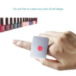 Stainless Steel, Make Up Tools Mini Mixing Tray with Finger Ring, Makeup Paint Palette,(Pack of  1).
