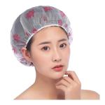 Elastic Shower Cap Waterproof Hair Spa Dye Women Bathing Salon Bathroom Caps, Multi-design(Pack of 4).