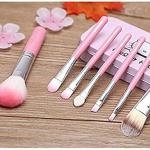 Soft Makeup Brush Set, 7 Pink.