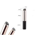 Silicone Makeup Brush, Silicone Lip Brush Pack of 1 ) Black.