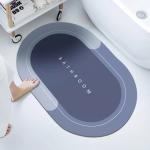 Mat for Bathroom Quick Dry Rubber Backed Anti-Slip / Non Slip Floor rectangular Mat for Home(Pack of 1).