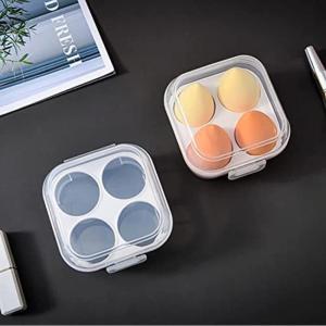 Makeup Sponge Set Beauty Blender with Egg Case, (Multicolor 4) box.