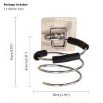 Hair Dryer Holder Rack Blower Organizer Shelf Stainless Steel Stand Storage for Bathroom Barber Hairdryer Holder