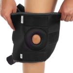 Sports KNEE CAP SUPPORT BELT FOR MEN AND WOMEN ( 1 Pair) Black.