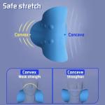FITNESS Neck And Shoulder Relaxer Cervical Stretcher Neck Traction Device Neck Support (Blue)
