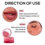 3in1 lip and cheek tint cream blush Pink, Peach, Red color.( Pack of 1)