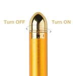 Electric Vibration Facial Massage For Roller Waterproof Face Skin Care T-Shaped Anti Wrinkle Massage(Gold).
