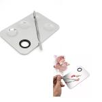 Stainless Steel Mixing Makeup Plate Tool. (Pack of 1)