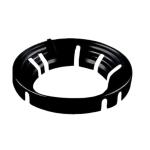Silver Gas Saver Burner Jali Ring Fire & Windproof (1 Piece) Black