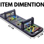 9 in 1 Body Building Push Up Board For Fitness Home Exercise & Body Workout (Pack of 1, Multicolor)