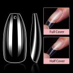 100pcs Transparent Nails and 2 pcs fake nails glue .