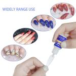 5 Pcs Nail Glue For Artificial Nail Waterproof Nail Adhesive Bottle (White)
