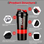 Professional Protein Shaker Bottle 500ml ( 1 Piece) Red