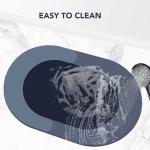 Mat for Bathroom Quick Dry Rubber Backed Anti-Slip / Non Slip Floor rectangular Mat for Home(Pack of 1).